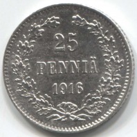 монета 25 пенни 1916 S - вид 1 миниатюра